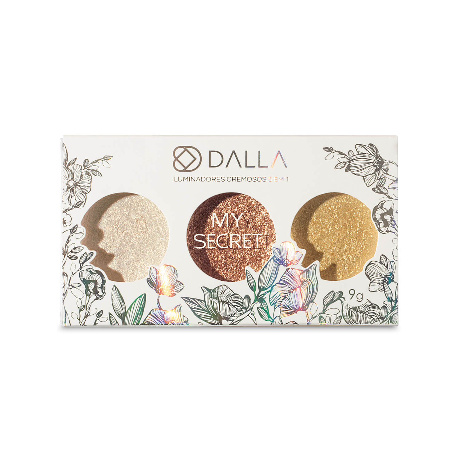Trio de Iluminadores Cremosos 5 em 1 My Secret Dalla
